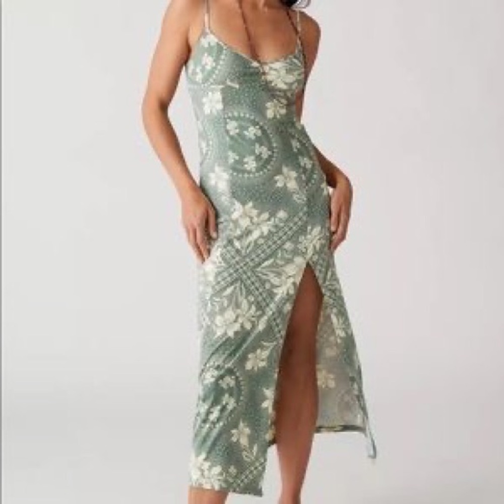 UO Arna Midi Slip Dress